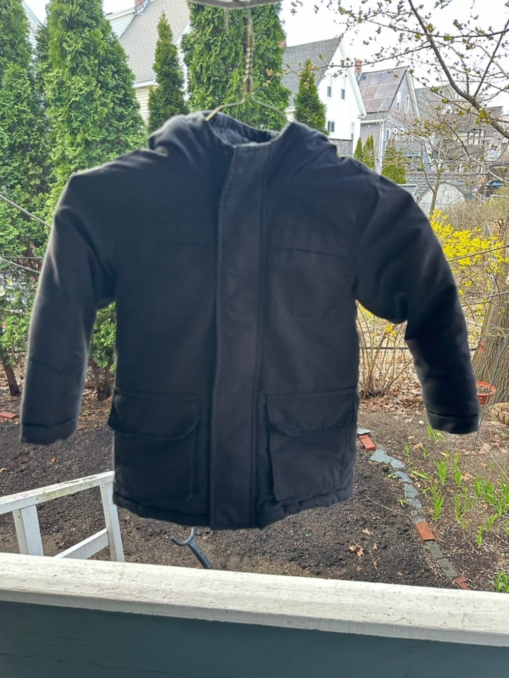 Old Navy Kids Black Hooded Jacket